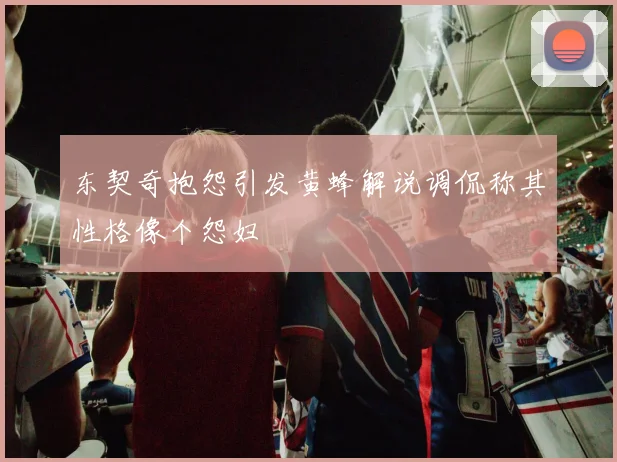 东契奇抱怨引发黄蜂解说调侃称其性格像个怨妇